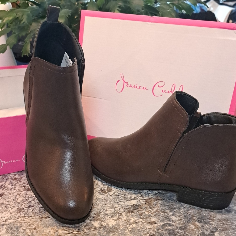 Dark Brown Ankle Booties